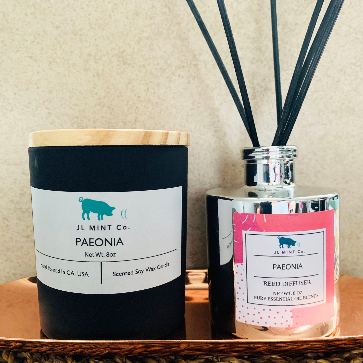 PAEONIA JL Mint Co. Soy Wax Candle