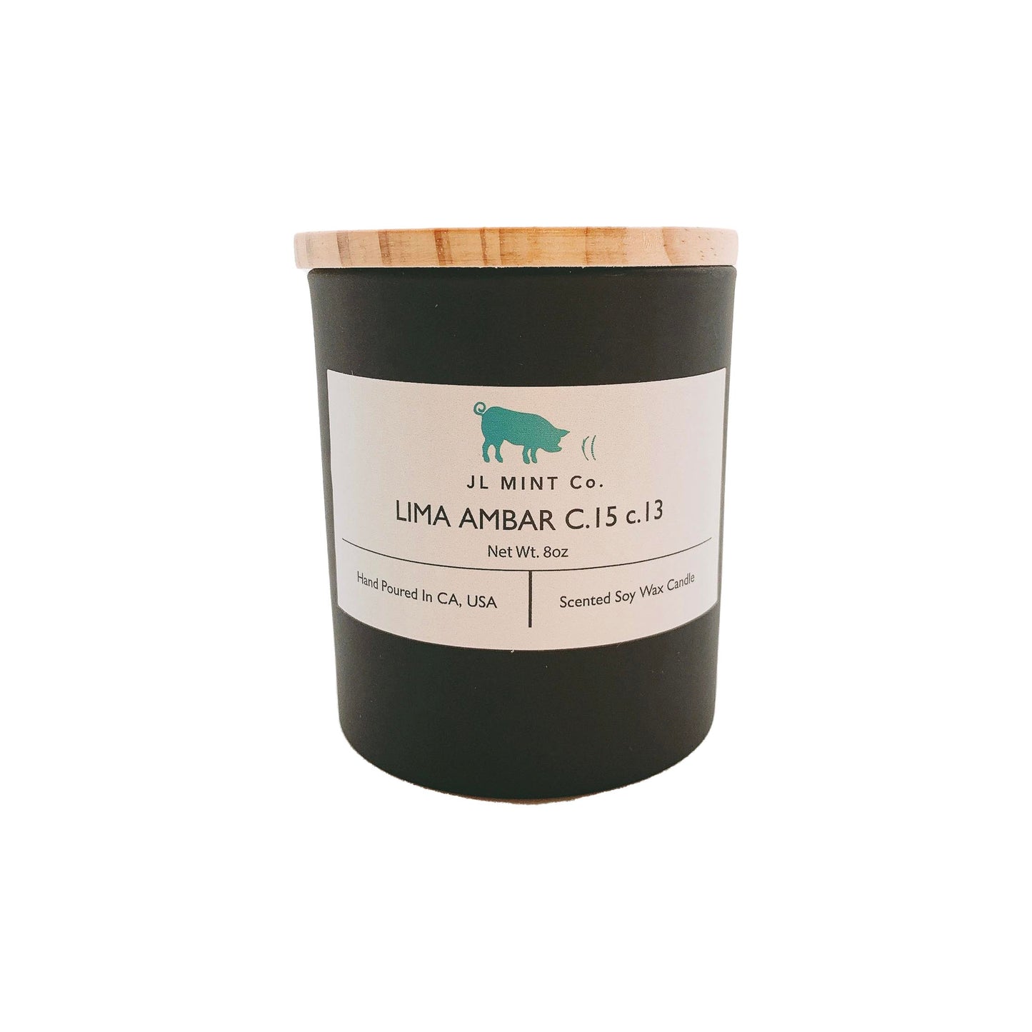 LIMA AMBAR C.15 c.13 JL Mint Co. Soy Wax Candle